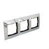 Frame 3-krotna Metal Chrome -IP20 / /IP44, chrome Simon54