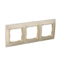 Frame 3-krotna universal IP20 / IP44, matte gold Simon54