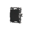 Frame cover (module).Fastening with claws or screws, black mat Simon54