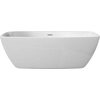 Free-standing acrylic bathtub Deante Anemon 150x72 cm square