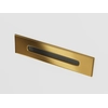 Free-standing wall-mounted bathtub Corsan E030 Mono wide edge 170 cm gold finish