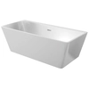 Free-standing/wall-mounted acrylic bathtub Deante Hiacynt 160x75cm