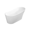 Freestanding bathtub Besco Calima 170 includes a siphon with a chrome overflow - ADDITIONALLY 5% DISCOUNT FOR CODE BESCO5