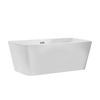 Freestanding bathtub Besco Evita 160 including siphon cover with gold overflow - ADDITIONALLY 5% DISCOUNT FOR CODE BESCO5