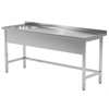 Fregadero de mesa para catering de acero inoxidable 120x60x85 Polgast 210126