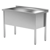 Fregadero de piscina de acero inoxidable para catering 1-Kom 70x60x85/40 Polgast 205076/4