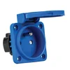 French standard plug-in socket blue for electrical panels 16A child protection IP44