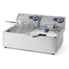 Friggitrice elettrica professionale per ristorazione 2x6L 6600W Hendi 205853