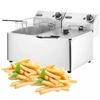 Fritadeira Elétrica Profissional 2x8L 7000W Hendi 205839