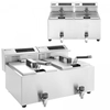 Friteuza electrica cu robinet 2x8L Mastercook | Hendi 207376