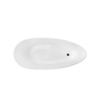 Fritstående badekar Besco Goya Matt 160 hvid + klik-klak krom - yderligere 5% RABAT på koden BESCO5