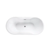 Fritstående badekar Besco Navia 150 inkluderer en sifon med kromoverløb - YDERLIGERE 5% RABAT FOR KODE BESCO5