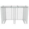 Gabion wall for container, galvan. steel, 190x100x130cm