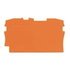 Galinės sienelės/vidinis storis 0,8 mm oranžinės spalvos