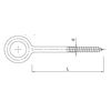 Gancio ad occhio per impalcature 12x160mm Koelner HR-12160