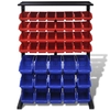 Garage Tool Cabinet, Blue and Red
