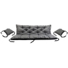 Garden set 100x60x50cm +2 waterproof gray cushions