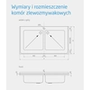 Гастрономическа мивка от неръждаема стомана, висяща 2-Kom 140x70 Основна 30 Polgast 221147-Wi