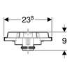 Geberit Pluvia Dachablauf-Halteelement d56