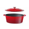 Geëmailleerde Gietijzeren Pot 7l Rood 407x254x135 Hendi 626825