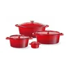 Geëmailleerde Gietijzeren Pot 7l Rood 407x254x135 Hendi 626825