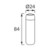 Genopladelig LED lommelygte ATOM LED 1W RØD