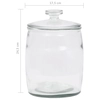 Glassware with lids, 2pcs., 3850ml
