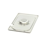 GN1 / 4 stainless steel cover | with cutout | 265x162mm