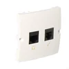 Gniazdo komputerowe RJ45 + telefoniczne RJ11 BMF5T.02/11 Basic moduł biały