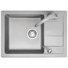 Granite sink Nils metallic gray 5w1 set