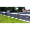 Gray plastic fence holder - length 19 cm - 10 pc