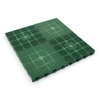 Green plastic perforated terrace tile Linea Combi - length 40 cm, width 40 cm and height 4.8 cm