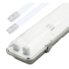 Greenlux GXWP206 corpo LED antipolvere + 2x 60cm tubo LED 8W bianco freddo + 2x 60cm tubo LED 8W bianco freddo