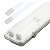 Greenlux GXWP206 LED corps anti-poussière + 2x 60cm tube LED 8W blanc froid + 2x 60cm tube LED 8W blanc froid