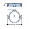 Griff aus Stahl 40mm M10 GW-Innengewinde, QS (Quick Stream)