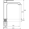 Grifo alto para lavabo Loge Marruecos MA 37 BL/GOLD tapón "click-clack" libre