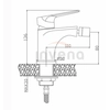 Grifo para bidé Invena Dokos blanco/cromo BB-19-002-V