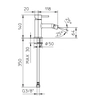 Grifo para bidé Palazzani MIMO sin tapón 02411110