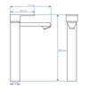 Grifo para lavabo alto Rea Mayson L.Gold - Además 5% DESCUENTO con código REA5