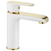 Grifo para lavabo bajo Rea Bloom blanco/dorado - Además 5% DESCUENTO con código REA5