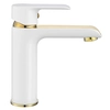 Grifo para lavabo bajo Rea Bloom blanco/dorado - Además 5% DESCUENTO con código REA5