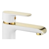 Grifo para lavabo bajo Rea Bloom blanco/dorado - Además 5% DESCUENTO con código REA5