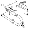 Grifo para lavabo Kludi Bozz ścienna-382440576