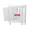 Grilă de ventilație maro Awenta Style T43BR 140x140mm