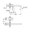 Grohe Essence basin mixer 2-otworowa single lever size L, warm sunset, flow limiter 5,7 l/min., adjustable aerator, spout 230