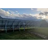 Ground-mounted photovoltaic structure with 16 panels