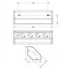 Groupe extension 4 prises schuko pour montage en angle sur comptoir ou bureau 16A 3680W 230V câble 1.8 compteurs 3G1.5 et indicateur LED de présence de tension