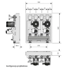 Grupo bomba KOMBIMIX-ONNLINE para 2 circuitos:1 circuito mezclador con control de temperatura integrado i 1 circuito sin mezclador