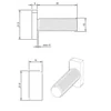 Гвинт з Т-подібною головкою A2 M10*20mm