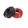 H1Z2Z2-K 4 mm² cable solar | Cable fotovoltaico para sistemas fotovoltaicos | Rojo o Negro | 100 metros
